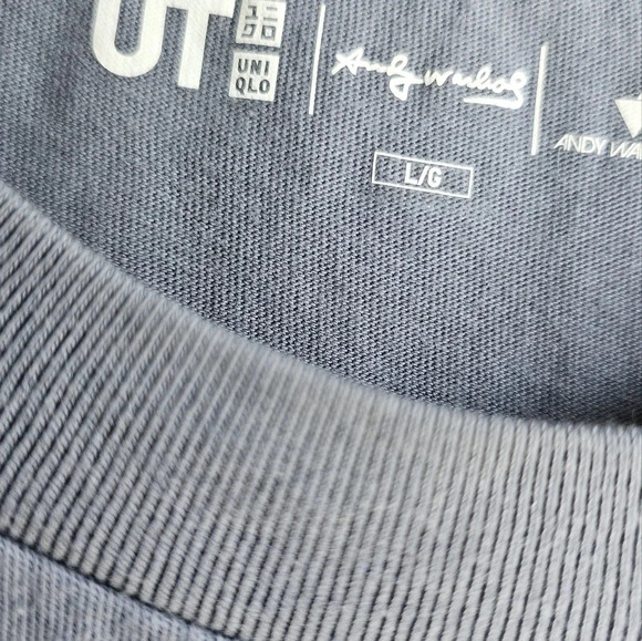 Uniqlo Tee Shirt Andy Warhol Kyoto  Campbell Cotton Blue size L - Picture 5 of 5
